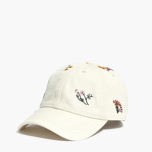 Madewell embroidered botanical hat